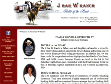 Tablet Screenshot of jbarwranch.com